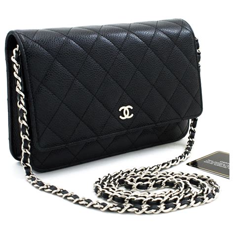 chanel woc black caviar shw|Chanel Wallet On Chain WOC Black Caviar SHW – THE PURSE .